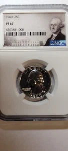 1960 S Washington Quarter NGC proof 67 - Picture 1 of 3