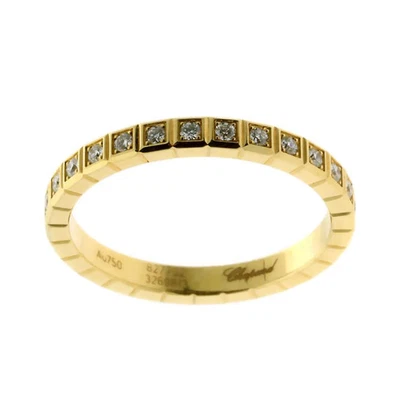 Anillo Chopard Ice Cube Diamante Eternidad Oro Amarillo 18k Banda Foto 1 de 3