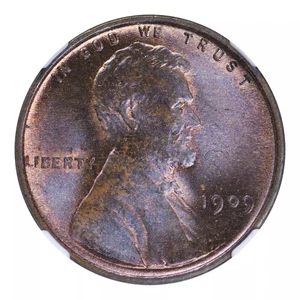 1909-P VDB Lincoln Wheat Cent NGC MS65 DDO FS-1102 RB - Picture 1 of 4