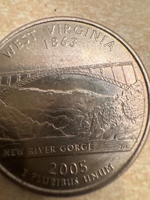 2005-P 25C West Virginia 50 States Quarter - Image 1 of 2
