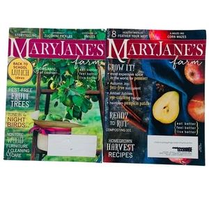 Mary Janes Farm Magazine Lot of 2 August - Octobter 2019 Summer Magic Nesting - Picture 1 of 8