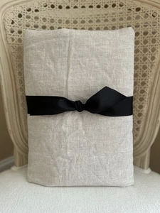 Pottery Barn Belgian Flax Linen Cotton Lined Curtain (1) 50”x96” Flax NWOT READ - Picture 1 of 8