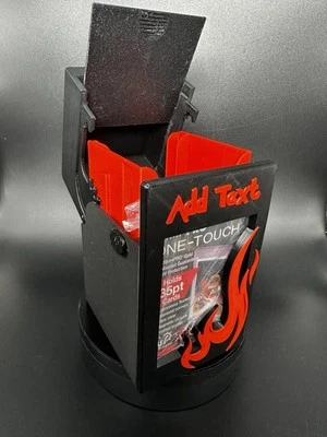 Pokémon Magic the Gathering TCG Deck Box dice container storage gift Fire  - Image 1 of 4