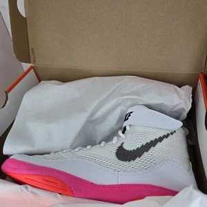  Nike Tokyo Inflict 3 Wrestling Shoes SE Rawdacious Mens 8.5 White Hot pink rare - Picture 1 of 6
