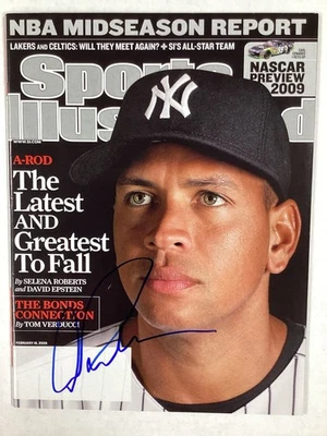 Alex Rodriguez Signed Sports Illustrated 2/16/09 Yankees Baseball Autograph JSA - Image 1 of 4