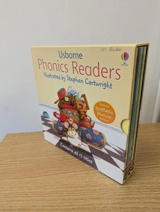Usborne Phonics Readers 12 Books Collection Box Set Gift Pack Childrens Reading - Picture 1 of 11