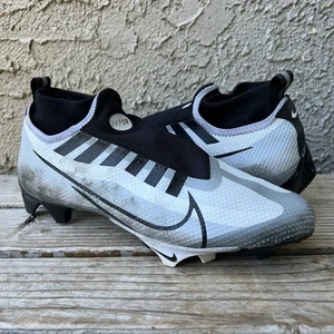 Nike Cleats 10.5 Vapor Edge 360 Pro Football Cleats White Black No Insoles - Picture 1 of 11