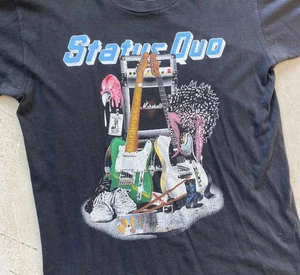 Vintage Status Quo Band Geschenke für Fan Baumwolle Unisex T-Shirt BT664 - Bild 1 von 3
