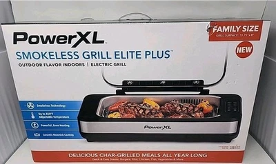 Power XL Smokeless Grill Elite Plus Electric Indoor Grill. New Sealed Box. - Image 1 of 4