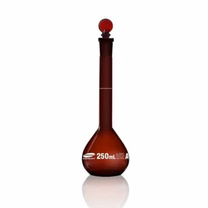 Omsons Glassware | Volumetric Flask | Class A | Capacity 250ml | Pack of 1 | - Picture 1 of 5