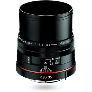PENTAX HD DA35mm F/2.8 Macro Limited Black -Near Mint- Camera Lends APS-C - Picture 1 of 9