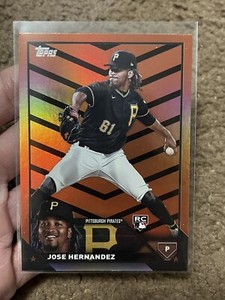 2023 Topps Update #US185 Jose Hernandez Orange/Black  Pittsburgh Pirates RC