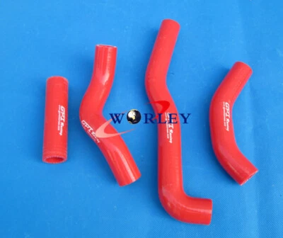 For KAWASAKI KX250 KX 250 1988 1989 88 89 Radiator silicone hose RED - Image 1 of 4