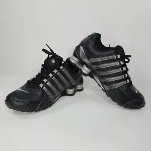 Nike Air Shox NZ schwarz und silber Sneakers Schuh Größe 6y - Bild 1 von 9