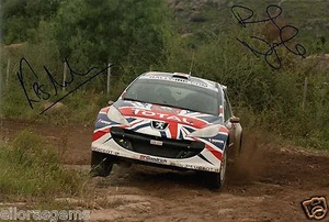 Rallyefahrer Kris Meeke & Co Fahrer Paul Nagle handsigniertes Foto 12x8" AB - Bild 1 von 1