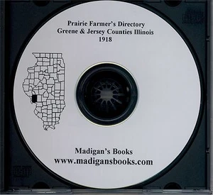 CD de granjero directorio de historia de Greene jersey condado de Illinois IL genealogía pradera - Imagen 1 de 2