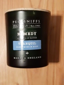 Pecksniffs Candle No 018 Remedy Tranquil Clear Mind & Body 150g. Wooden Lid. - Picture 1 of 3