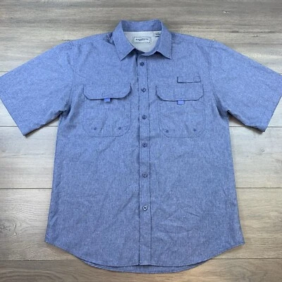 Clear Water Outfitters Angler Vented Fishing Button Up Shirt Sleeve Shirt Mens M - Image 1 of 4