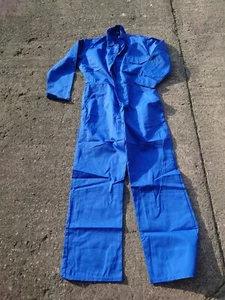 Ladies Or Mens Royal Blue Colour Boilersuit Or Overalls Or Jumpsuit.  - Picture 1 of 4