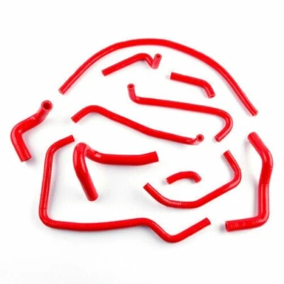 ROJO para Mazda Miata MX5 NA MK1 1,8 L Silicona Calentador Respirador Mangueras Auxiliares Foto 1 de 4