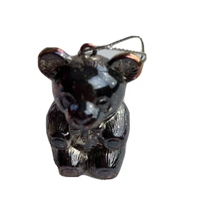 Vintage Bear ornament heavy metal silver made in Japan - Picture 1 of 6