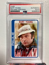 ROCKY Paulie Burt Young Signed Trading Card PSA AUTO
