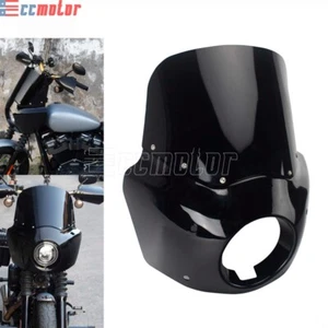 Front Fairing Windshield Club Style For Harley Dyna Wide Glide FXDWG 2006-2017 - Picture 1 of 12