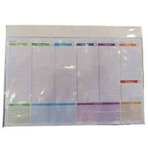 AGENDA PLANNING SETTIMANALE DA TAVOLO NO DATATO - 43X31 CM - GIGLIO - Foto 1 di 1