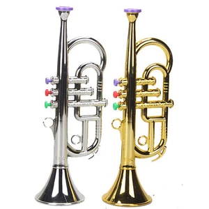 Professional Trumpet Musical Educational Toy Gold/Silver Trumpet for Children - Picture 1 of 12