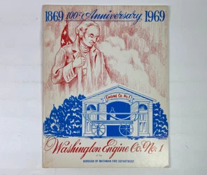 Washington Engine Co No 1 Matawan Fire New Jersey NJ 100th Anniversary 1869 1969 - Bild 1 von 4
