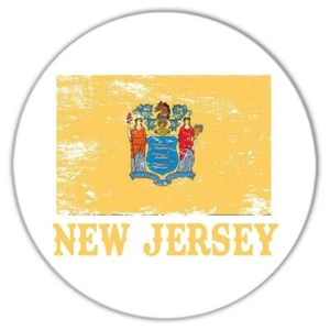 Geschenk Untersetzer: New Jersey Flagge Distressed Souvenir Staat USA Weihnachten Mitarbeiter - Bild 1 von 10