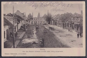 73589) AK Bialla Ostpreußen von den Russen zerstört... 1915 Biała Piska - Picture 1 of 2