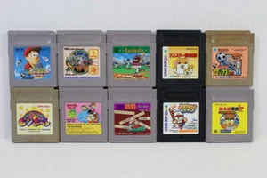 Lot 10 Kirby Pinball Nekketsu Soccer Baseball Trump Nintendo Gameboy GB Japan - Picture 1 of 6