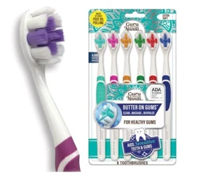 GuruNanda Butter on Gums Toothbrush with Extra Soft Bristles for Sensitive Gums - Picture 1 of 8