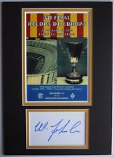 Willie Johnston Signed Autograph A4 photo display Rangers 1972 ECWC Winners COA