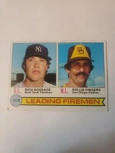 1979 Topps 1978 Führende Feuerwehrleute - Rich Gossage / Rollie Fingers LL #8 - Bild 1 von 3