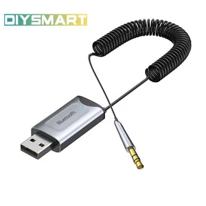 ESSAGER Bluetooth Aux Adapter Dongle USB To 3.5mm Car Audio Aux Bluetooth 5 IRL - Afbeelding 1 van 1