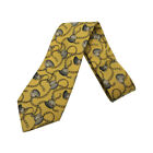 Chanel krawat 100% jedwab męski rozmiar żółty