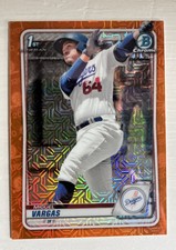 2020 Bowman Chrome Miguel Vargas Orange Refractor Mojo # /25