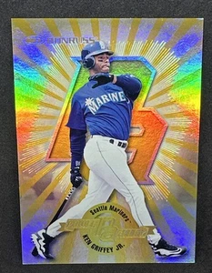 1997 Donruss - Power Alley Gold Ken Griffey Jr #2 /750 - Bild 1 von 3