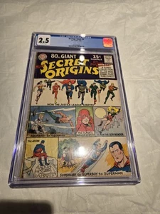 80 pg Giant Secret Origins #8 CGC 2.5 1965 Batman Superman Flash SILVER AGE - Picture 1 of 3
