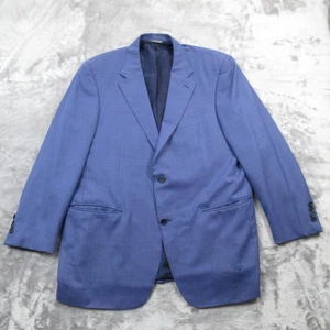 Canali Blazer Mens 40 58 Wool Travel Water Resistant Italy Two Button Jacket - Picture 1 of 23