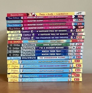 Geronimo & Thea Stilton Lot of 17 PB Mouseford-Creepella-Cavemice-Thea-Heromice - Bild 1 von 12