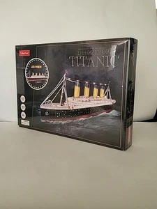 CubicFun HMS Titanic 3D LED Puzzle 35 Inch 266 Pieces No Gluing No Tools Needed - Picture 1 of 7