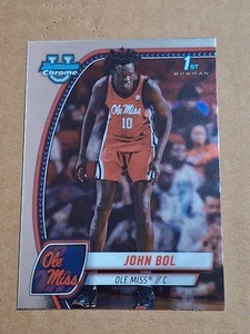 2025 JOHN BOL BOWMAN CHROME UNIVERSITY ROOKIE CARD RC #31 OLE MISS REBELS - Picture 1 of 2