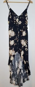 auguste the label Floral Print High - Low Hem Dress ,spaghetti Straps Front... - Picture 1 of 15