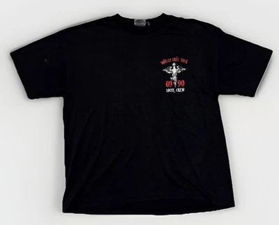 Rare Vintage  1989 - 1990 Motley Crue "Dr. Feelgood" LOCAL CREW T-Shirt Brockum  - Image 1 of 4