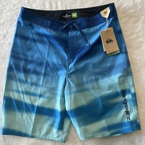 Quiksilver Boardshorts Swim Youth Boys 30 Everyday Fade Printed Blue - Picture 1 of 3