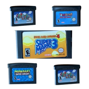 For/Gameboy/Advance GB/GBA/NDS Super Mario Advance 5 4 3 2 1 Game Cartridge - Picture 1 of 14