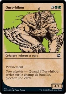 MTG Magic AFR Rulebook - Owlbear/Ours-hibou, French/VF - Picture 1 of 1
